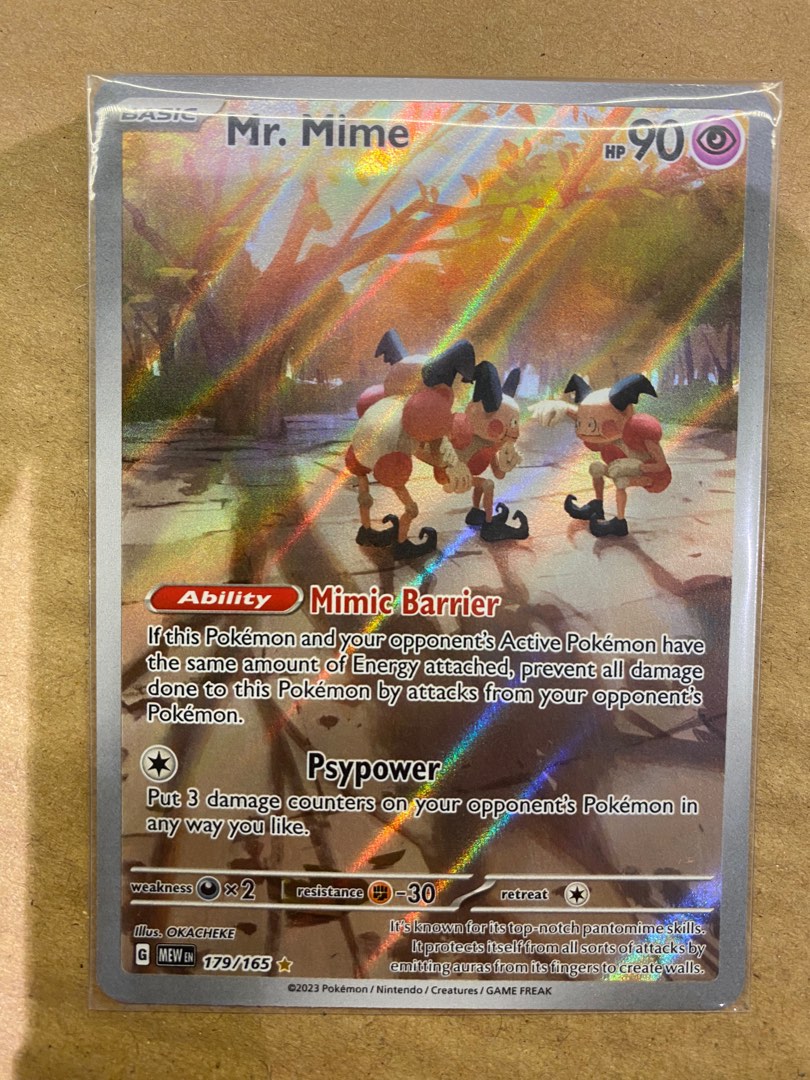 Mr Mime 151 IR, Hobbies & Toys, Toys & Games on Carousell