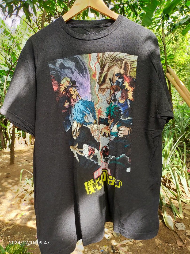 My Hero academia shirt (Category: Tshirts & Polo Shirts ) located in Bulacan. Submitted by arrowups7582580 (Listing ID 1341937120, Image 1). Description: minor crack prints get mo na bawas t-shirt lang,pm kanalang pag may tanong ka..