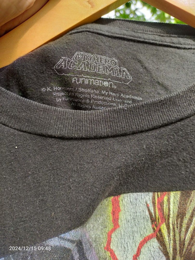 My Hero academia shirt (Category: Tshirts & Polo Shirts ) located in Bulacan. Submitted by arrowups7582580 (Listing ID 1341937120, Image 2). Description: minor crack prints get mo na bawas t-shirt lang,pm kanalang pag may tanong ka..