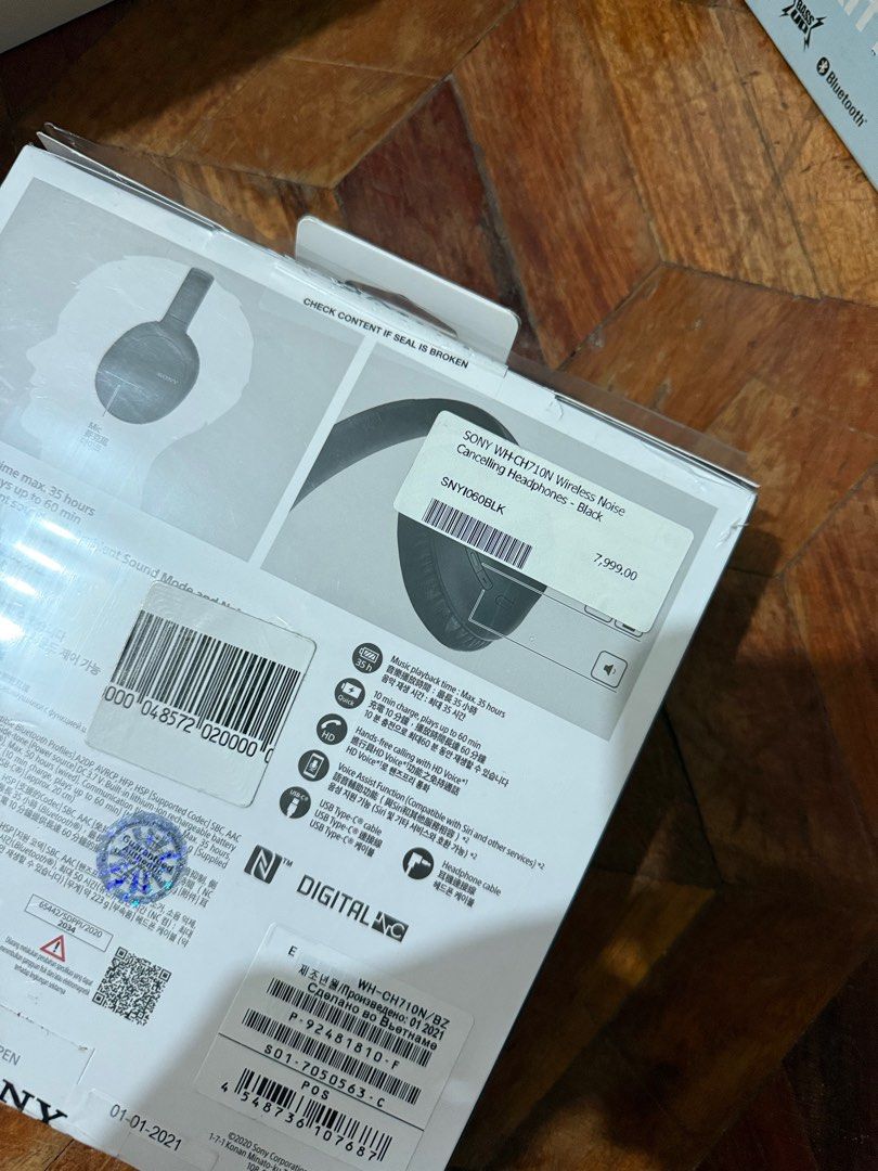 Original SONY WH-CH710N Bluetooth Headphone Headset (Category: Headphones & Headsets) located in Manila. Submitted by razelysonn (Listing ID 1341887404, Image 2). Description: Fixed price / Last piece 3k off already SRP: 8,000 SALE price: 5,000 .