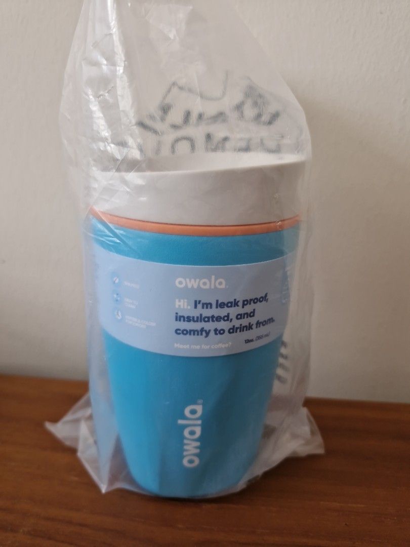thumbnail image 2 of Owala SmoothSip Slider Stainless Steel Tumbler / 12oz / Color: Lakeside 2 of 12