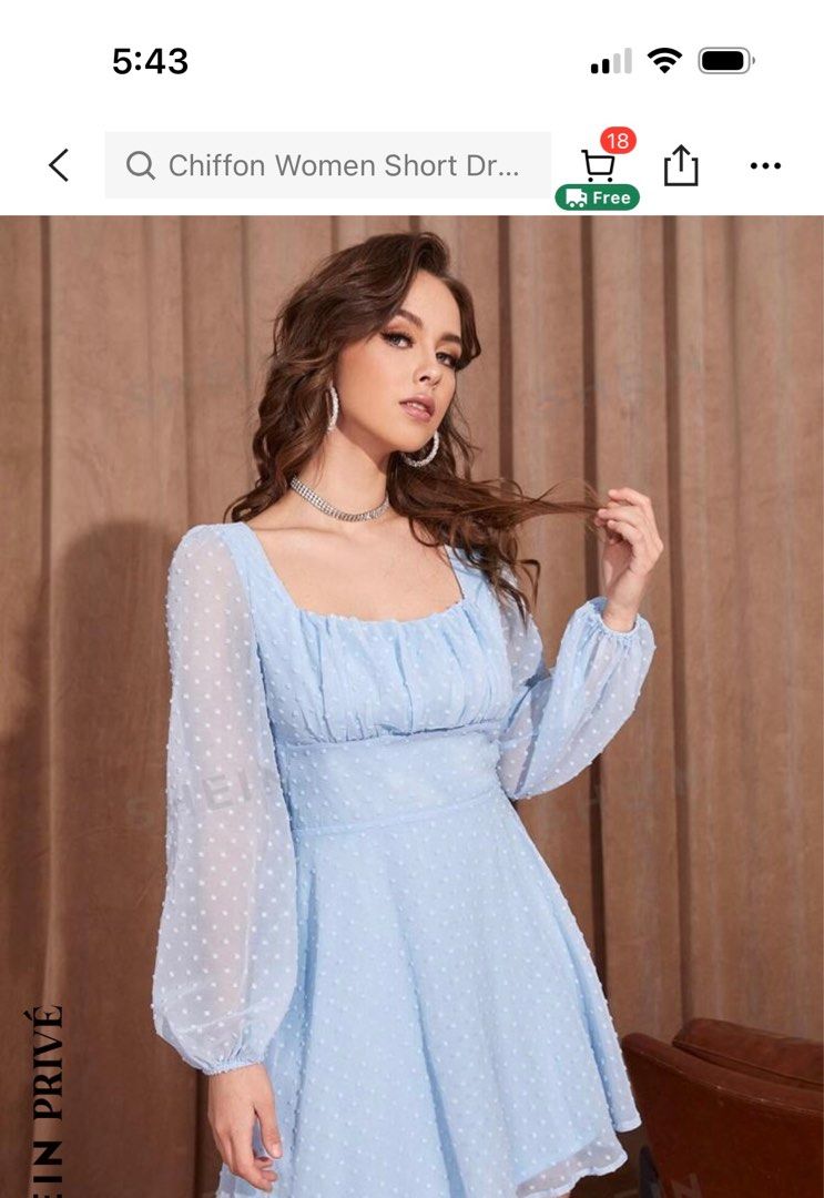 Shein Powder Blue Lantern Sleeves Top (Category: Blouses) located in Las Pinas. Submitted by carleanette (Listing ID 1341867162, Image 1). Description: Personal Pre-loved Shein Powder Blue Lantern Sleeves Top Can’t find the exact top on Shein but looks similar to the one on the screenshot, only it’s a bit cropped. Size: Small.