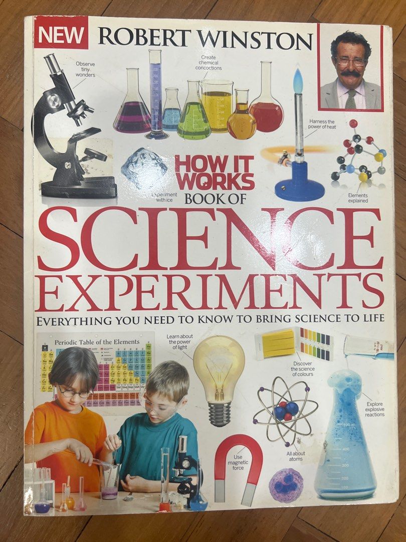 Simple science experiments (Category: Storybooks) located in Singapore. Submitted by vianbabe (Listing ID 1340741280, Image 2). Description: Set of 4 books on simple fun sci experiments which can be diy at home .. (How it works book of sci experiments comes free with set of books purchase) Price is inclusive of tracked mail. .