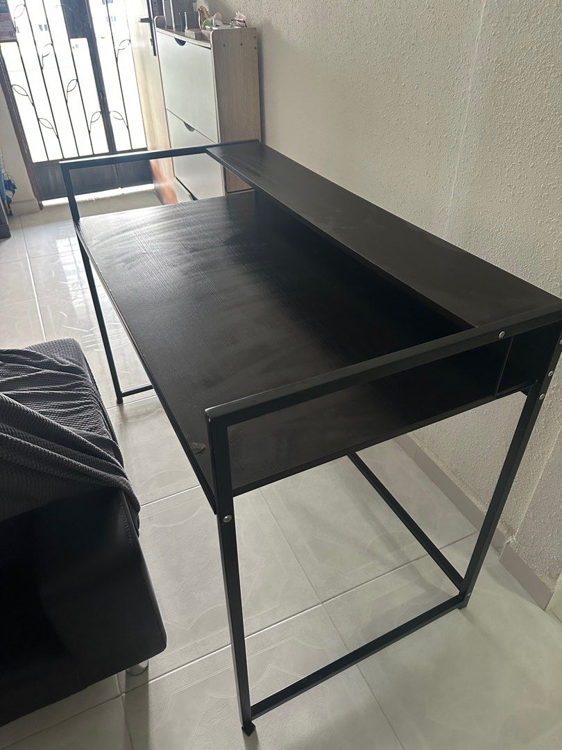 Study Table (Category: Tables & Sets) located in Singapore. Submitted by gadgetree (Listing ID 1341758728, Image 2). Description: Free nice study desk giving away. 121cm (width) x 60cm (depth) x 84cm (height). Has a bit of chip on the surface however didn’t affect the usage (3rd photo) However you will need to arrange delivery and mover to pick it up at Ang Mo Kio Ave 10 Only available to collect on: Weekdays - 8pm to 11pm Weekend - 12pm to 10pm.