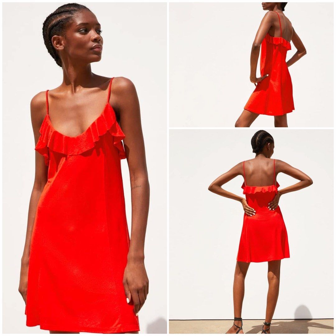 Zara red dress (Category: Dresses) located in Marilao. Submitted by glammed_by_ann.cs (Listing ID 1341861124, Image 1). Description: 🔺IG : glammed_by_ann.cs Follow for more avail items Last price na po Like new no issue no flaws Mop gcash J&T courier Bulacan location Follow my IG account for more available items .