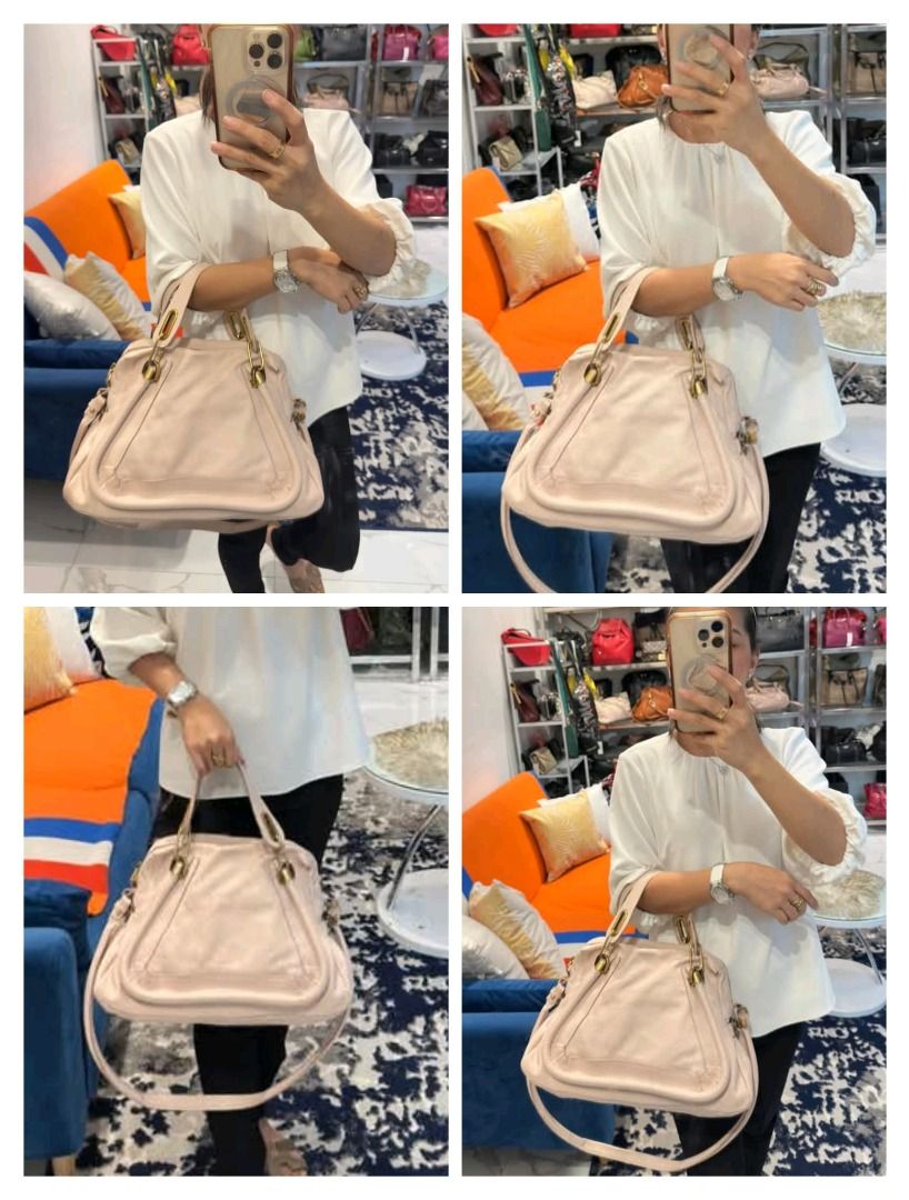 💋 CHLOE Paraty Handbag Ivory Medium Bag (Category: Luxury Bags & Wallets) located in Clarin. Submitted by myclosetph143 (Listing ID 1342056744, Image 2). Description: CHLOE Paraty Handbag Ivory Bag P15, 980 +sf Medium size Guaranteed Authentic 💯 In very good condition 📍Not affiliated or associated with any brand posted. All brands, product names and logos are the property of their respective original brand.