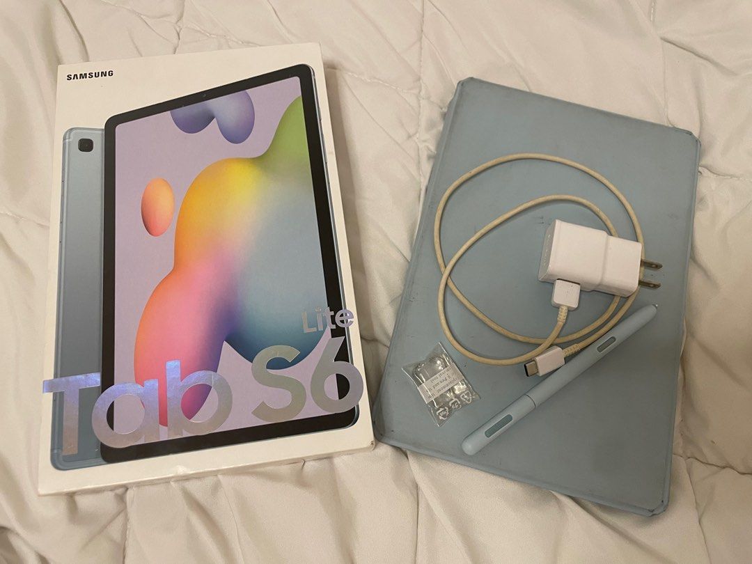 -ˋˏ Samsung S6 Lite 64 gb ˎˊ- (Category: Android) located in Manila. Submitted by jasmoontea (Listing ID 1341986513, Image 1). Description: About Tab: > Color: Angora Blue ❄️ > 64 gb > Wifi only > complete w/box Inclusions: - original charger - original S pen - protective case for tab and S pen - free extra S pen nibs > Tempered glass since day 1 > No hidden issues > Never repaired/refurbished > 100% Authentic About owner: > Lady-owned > Used onl