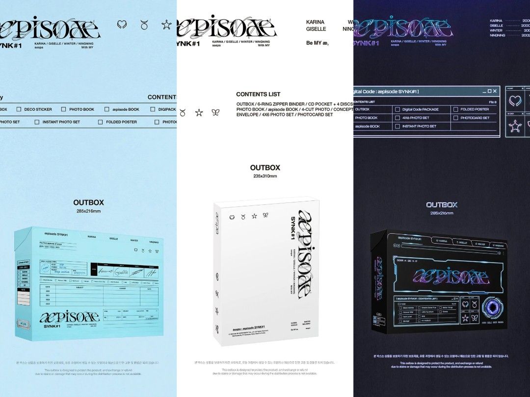 aespa aepisode SYNK#1　特典　チェキカードセット aespa aepisode SYNK#1 特典 チェキカードセット aespa LIVE
