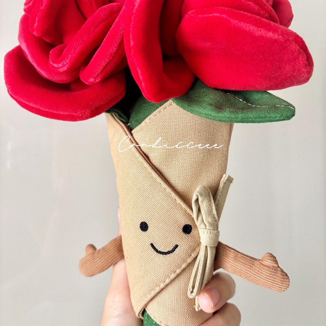 🌹Amuseables Rose Bouquet/ Jellycat攻瑰花束🌹/ Jellycat Rose/ Jellycat玫瑰/  Jellycat情人節/ Jellycat Valentine’s Day/ Jellycat花束/ Jellycat手棒花/ Jellycat花/  聖誕禮物/ 