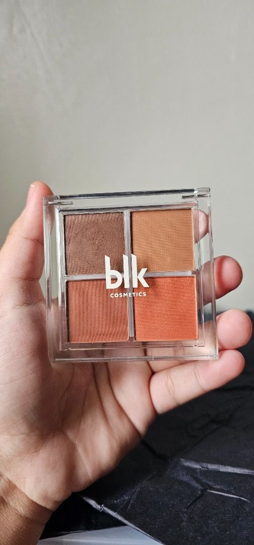 [Brand New] BLK - Eye Shadow Palette (Clay) (Category: Makeup) located in Manila. Submitted by ivym.s (Listing ID 1342051832, Image 1). Description: Brand: BLK Shade: Clay Condition: Brand new (swatched only) Price is slightly negotiable. MOP: BPI, BDO, GCASH Shipping: Lalamove/Grab Express, LBC and J&T only, shouldered by buyer. Location: Pandacan, Manila..