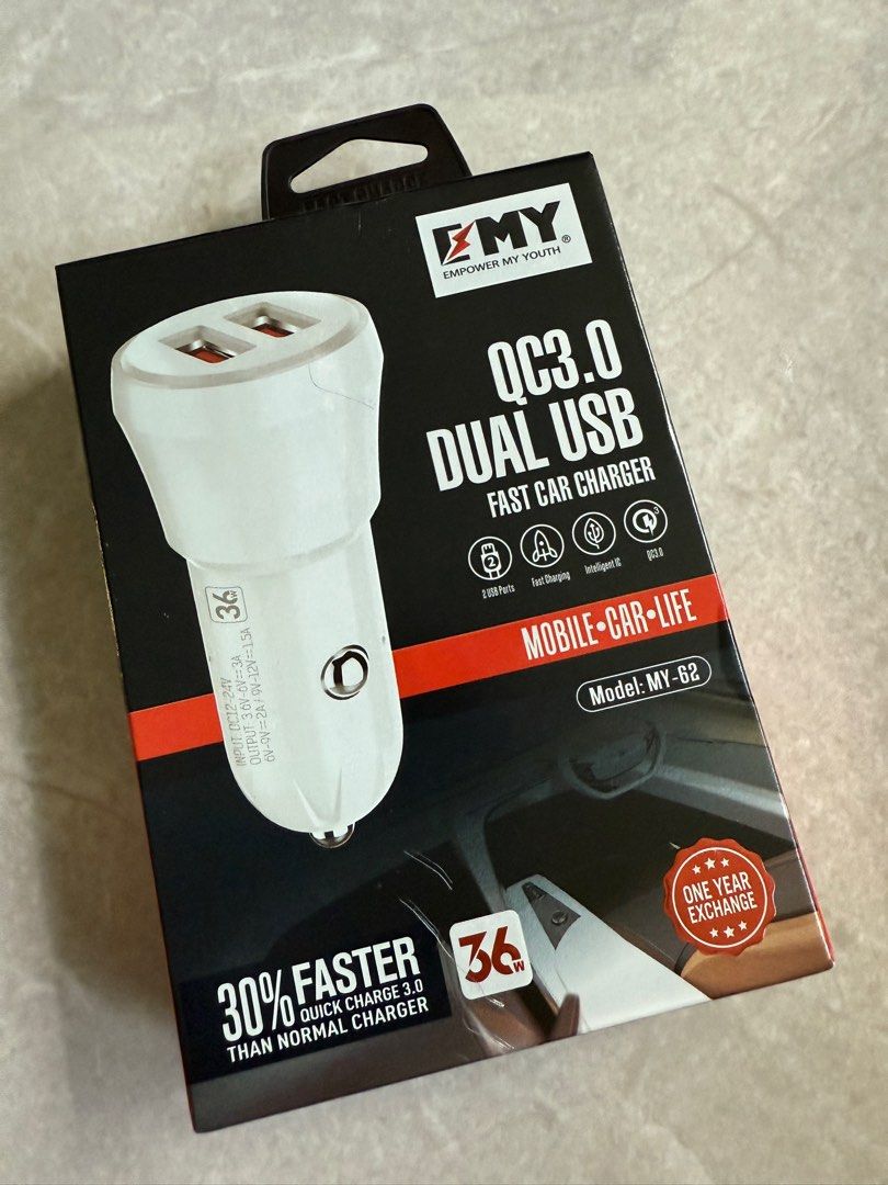 Brand new Fast Car Dual USB charger