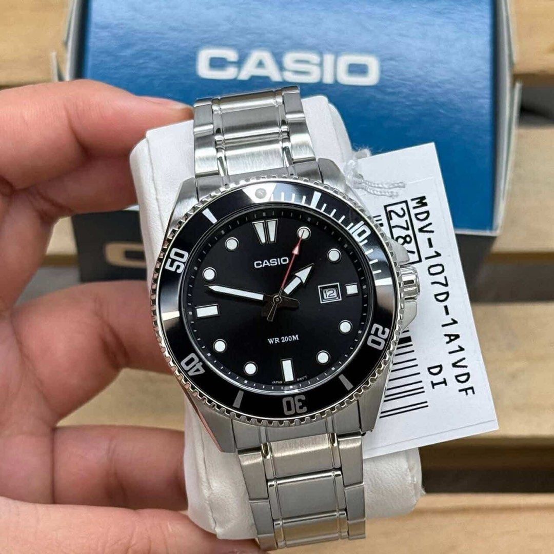Casio Duro MDV Series (Category: Men's Watches) located in Quezon City. Submitted by shaneashleyyy (Listing ID 1342038671, Image 2). Description: All original & brandnew With tag and box Available onhand & ready to ship 🛵 📍Quezon City 🛒Dm to order.