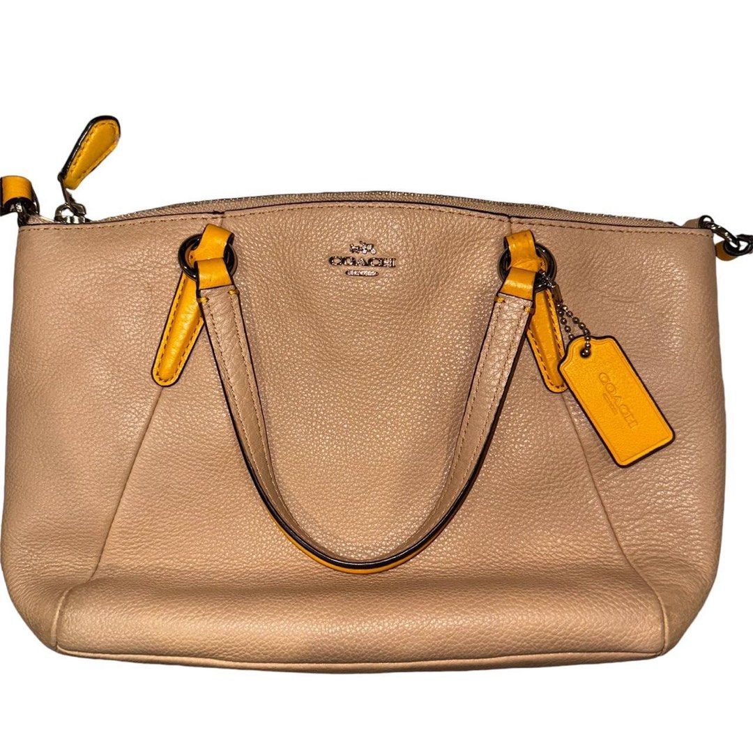 Coach Mini Kelsey Satchel – Chic, Compact, and Versatile for Everyday Elegance! (Category: Luxury Bags & Wallets) located in Daet. Submitted by itsnotjustbags (Listing ID 1341964627, Image 3). Description: •100% authentic. I bought it in Italy. The tag inside has a little peeling due to not using it anymore. But still very good condition. no other issues to mention other than that. product details: Metallic refined pebble leather Zip-top closure,