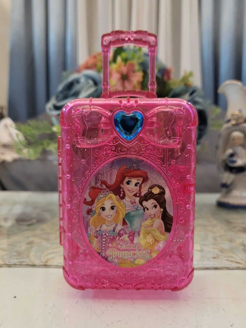 Disney Princess Mini Luggage Acrylic Container (Category: Luggage) located in San Fernando. Submitted by jpmarketplace2023 (Listing ID 1342129871, Image 1). Description: 💚 All items are authentic from Japan. 💛 MOP: GCash (❌️ GCash Protect) 🩵 MOD: LBC only (❌️ S. Checkout, COD, COP) 💙 Meet-up: Vista Mall, San Fernando, Pampanga 💜 All items are on-hand. 🧡 First to pay gets the item first. ❤️ Breakable items are packed with care and caution. S