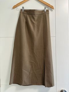 KR  KHAKI 半截長裙629776543229471115