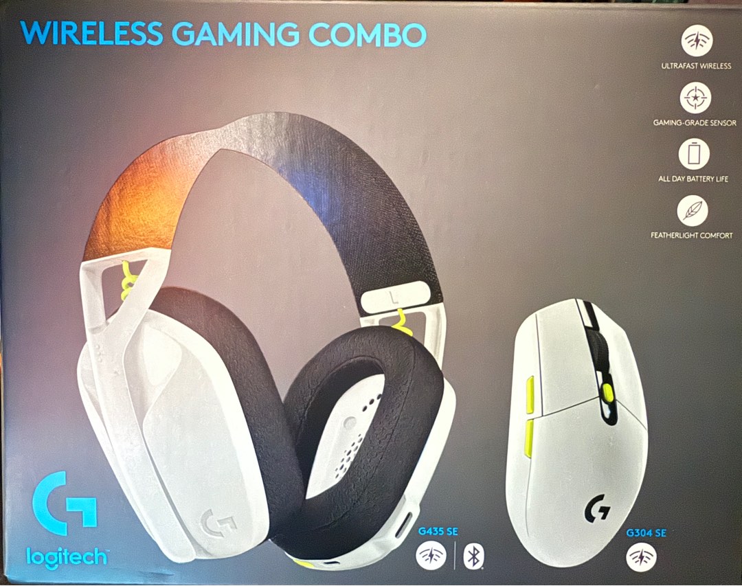 Logitech G304SE + G435SE 電競套裝, 電腦＆科技, 電腦周邊及配件, 電腦滑鼠及相關產品 - Carousell