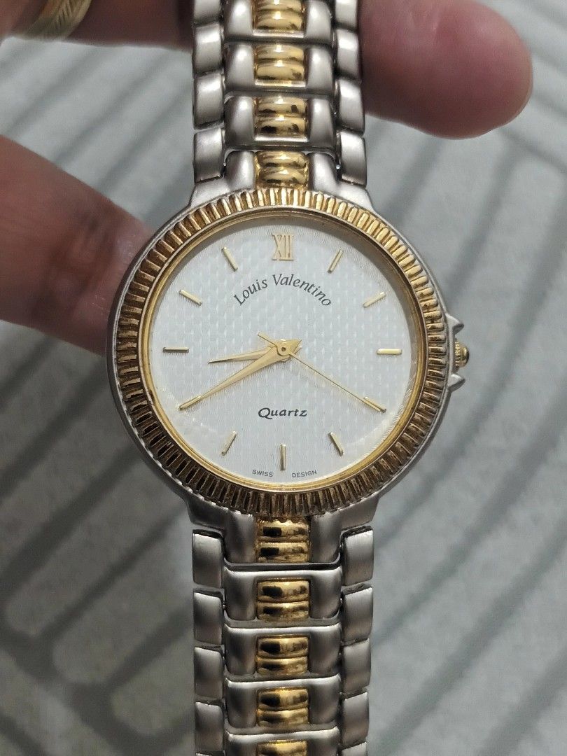 Louis Valentino 2 Toned Swiss Design Watch