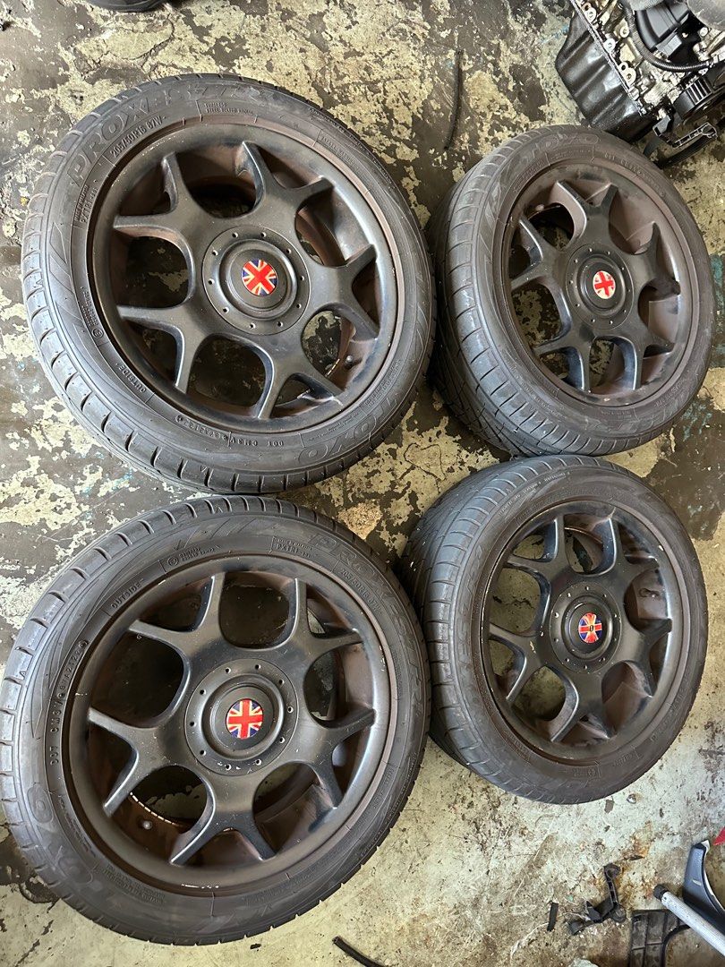 Mini cooper r56 r53 sport rim 16 inch pcd 100 myvi alza ativa, Auto ...