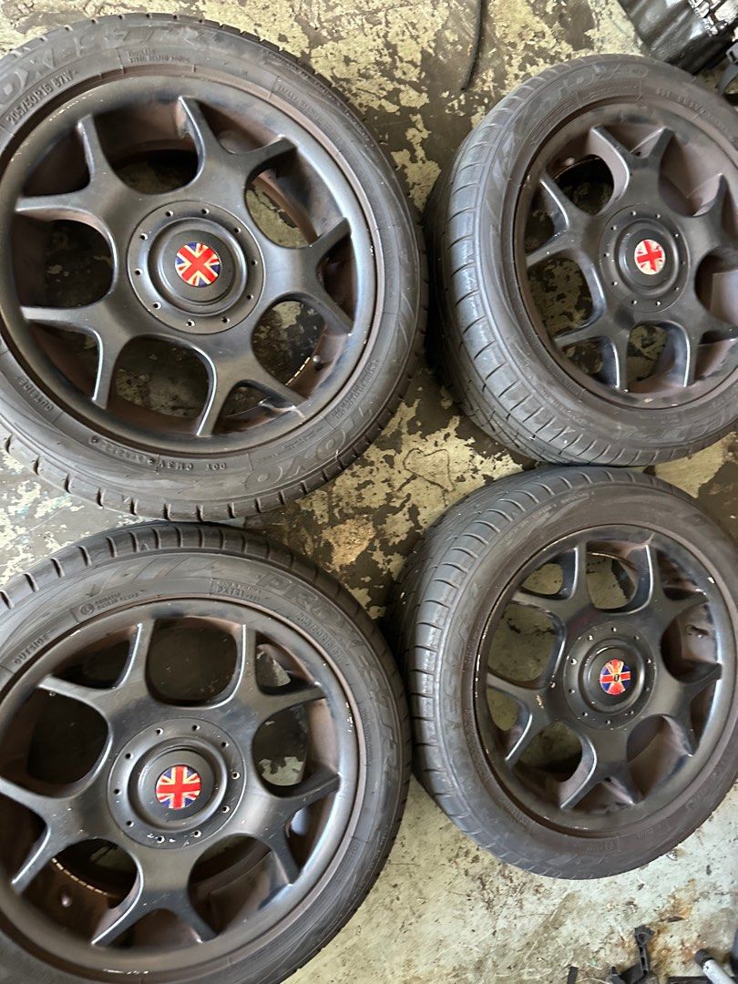 Mini cooper r56 r53 sport rim 16 inch pcd 100 myvi alza ativa, Auto ...
