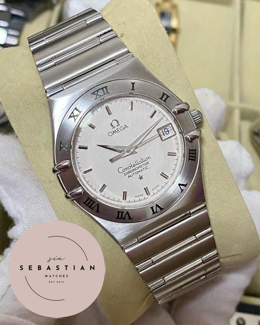 Omega Constellation Automatic (Category: Luxury Watches) located in Baliuag. Submitted by clicksmileph (Listing ID 1337394179, Image 3). Description: Omega Constellation Automatic Complete 82,000 Details: Case Size: 36mm Movement: Automatic Glass: Sapphire-Crystal 9.8/10 Excellent Condition (Like New) Mens/Unisex watch Guaranteed Authentic Fit up to 17cm wrist Features: Chronometer, Date Set with: ▪️Watch ◾️Original card and manual ◾️Original box