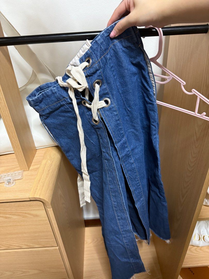 Patchwork Skirt (Category: Skirts) located in Singapore. Submitted by homeclothes (Listing ID 1342052846, Image 3). Description: All skirts gotten in Thailand - patchwork skirt $5 - back tie ribbon skirt $5 - carhatt remade skirt $5 Except the last pic - authentic towel fila skirt $10.