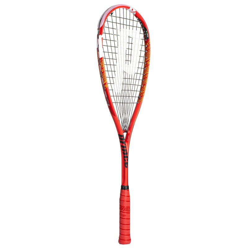 Prince Squash Rackets (Category: Racket & Ball Sports) located in Singapore. Submitted by hellosports (Listing ID 1341998721, Image 3). Description: Model - Phoenix Pro 750 Weight - 130 grams Colour - Red Head Size - 484cm sq Balance - Head Heavy Stringing Pattern - 14 x 15 The Prince Phoenix Pro 750 is a new and improved racket construction reinforced with TeXtreme Gen Z. Improved hoop strength and head crunch, doubled standards for impact stren