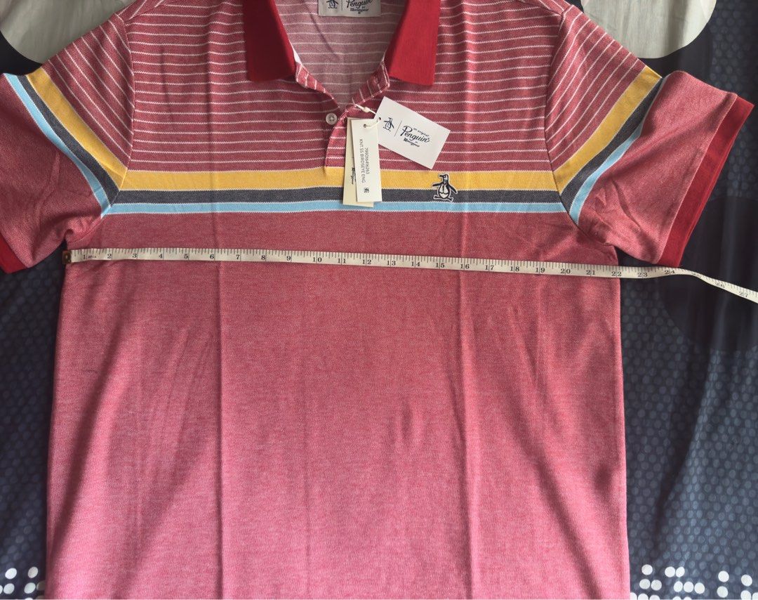 Red striped Penguin Polo shirt (Category: Tshirts & Polo Shirts ) located in Caloocan City. Submitted by knackknicks (Listing ID 1341977069, Image 2). Description: Original Striped Penguin Polo Shirt .