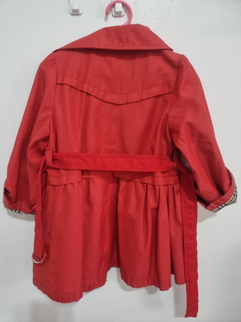 Red trenchcoat for Kids 2-4y (Category: Babies & Kids Fashion) located in Las Pinas. Submitted by arlani (Listing ID 1342137640, Image 2). Description: .