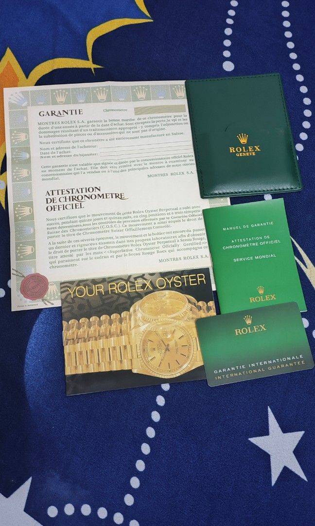 Rolex Warranty Card & Papers (Category: Other Accessories) located in Manila. Submitted by YurWatch (Listing ID 1342082462, Image 1). Description: Rolex Warranty Card & Papers For Sale: 2500 Metro Manila Meet up or thru shipping via lbc or Lalamove CashG Payment Accepted: pm me.