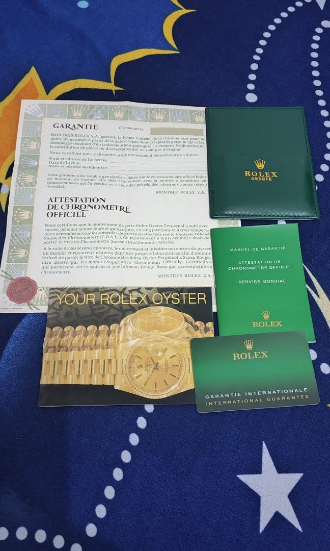 Rolex Warranty Card & Papers (Category: Other Accessories) located in Manila. Submitted by YurWatch (Listing ID 1342082462, Image 2). Description: Rolex Warranty Card & Papers For Sale: 2500 Metro Manila Meet up or thru shipping via lbc or Lalamove CashG Payment Accepted: pm me.