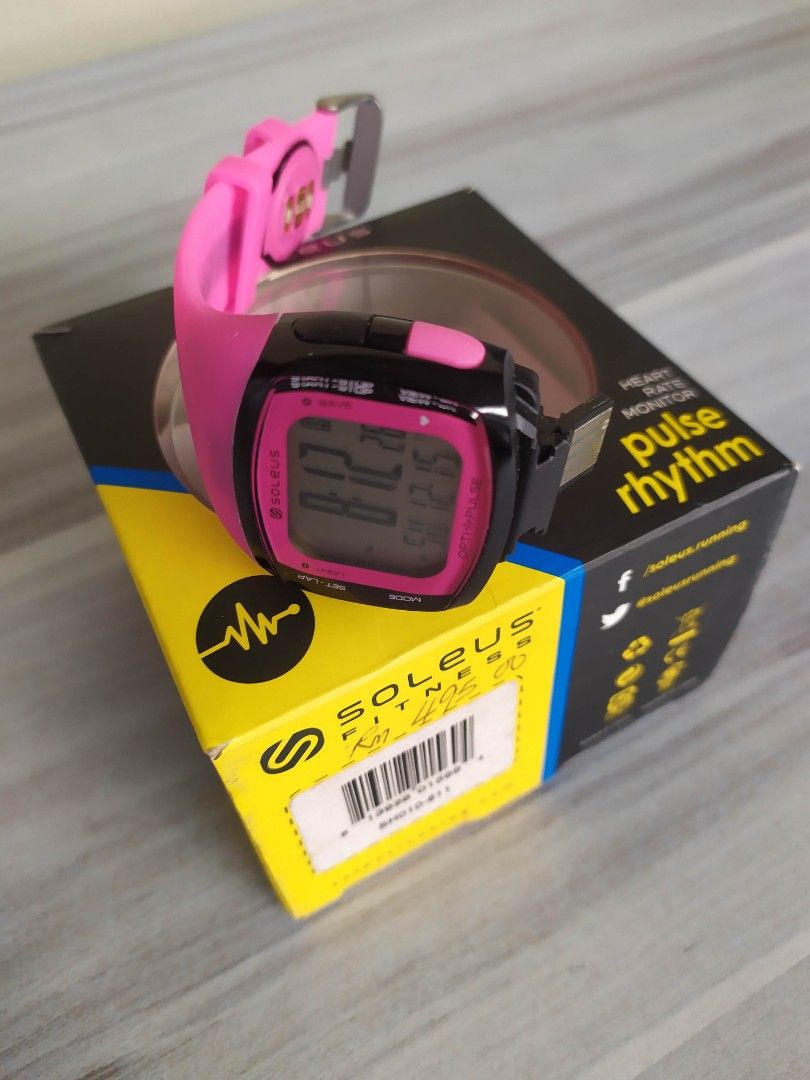 Soleus Women s SH010 611 Pulse Rhythm Digital Display Quartz Pink Watch