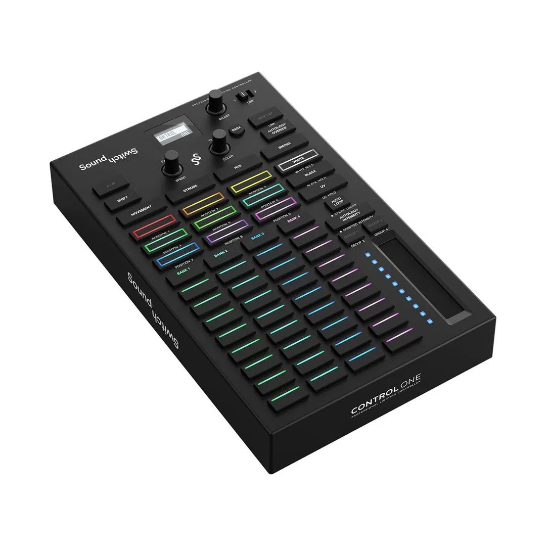 SoundSwitch Control One (Category: Musical Instruments) located in Singapore. Submitted by vmcdjs (Listing ID 1342040284, Image 3). Description: Professional DJs looking to add lighting control and effects to their setup will be impressed with the SoundSwitch Control One, a dedicated tactile controller that provides one-to-one control over light fixture color, intensity, movement, automated light shows, and F/X. Control One brings music-synchroni