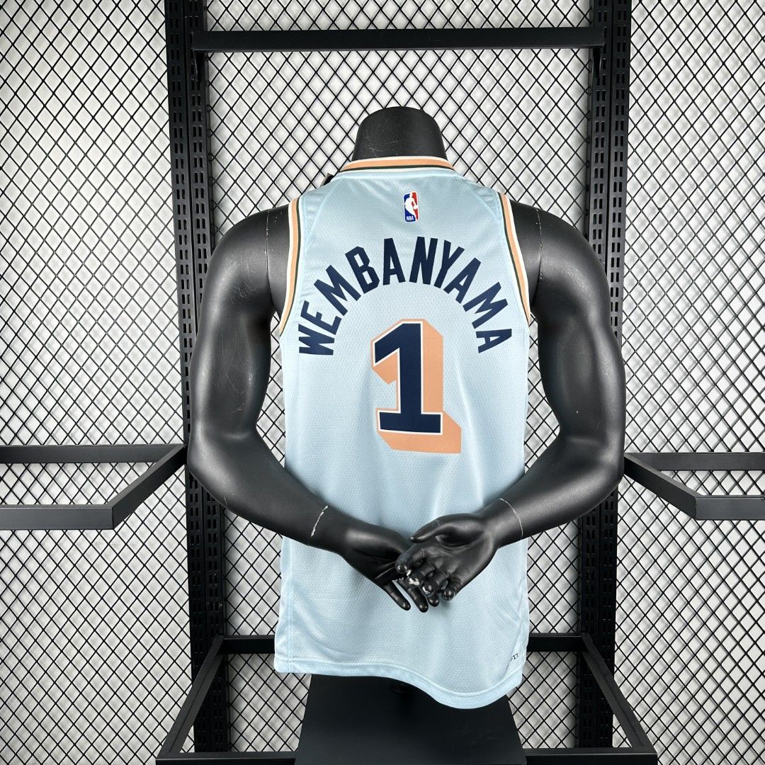 Spurs Wembanyama Basketball Jersey (Category: Activewear) located in Singapore. Submitted by renee_nba_jersey (Listing ID 1342022322, Image 1). Description: 💥Enjoy Free Shipping on Every Order and Buy More, Get Bigger Discounts‼️💥 PRE-ORDER customize sport jersey ➡️Sizes Available Kid to Adult: XS, S, M, L, XL, XXL ➡️All NBA Players Vintage or Latest Styles Jerseys ➡️PM me for more Jersey Info ➡️Paynow/Bank transfer available ⚠️Upon confirmatio