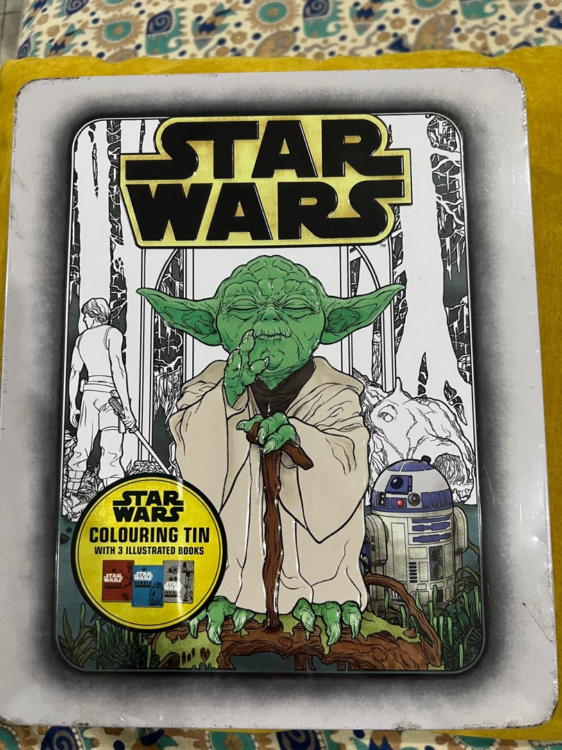 Star Wars Colouring Tin - With 3 Illustrated Books - New - Age: 7 ...