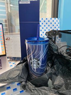 Starbucks Turquoise tumbler 2024, Furniture & Home Living, Kitchenware