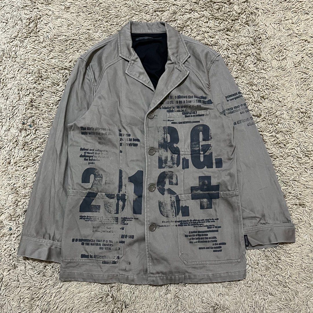 Archive Bernings Sho Abstract Emo Punk Jacket (Category: Coats, Jackets and Outerwear) located in Calamba. Submitted by lgnhustler_18 (Listing ID 1342325291, Image 1). Description: Archive Bernings Sho Abstract Emo Punk Jacket Size Medium Length: 29 inches Width: 21 inches Sleeve Length: 22 inches Shoulder: 17.5 inches Excellent Condition No Flaws!.