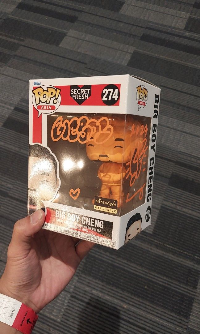 Big Boy Cheng Funko Pop (Category: Designer & Blind Box Toys) located in Las Pinas. Submitted by gxtbrxcks (Listing ID 1342205761, Image 1). Description: Big Boy Cheng Funko Pop MSE Exclusive Signed 4000 + SF.