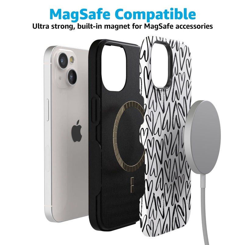 Casely US Brand New iPhone 15 Plus Case Magsafe Comp. (Category: Cases & Sleeves) located in Manila. Submitted by boughtinternational (Listing ID 1342214055, Image 1). Description: can fit to iphone 14 plus because same size lang sila Brand New SHOCKPROOF with its original box Brand: Casely US Bought in the US About the Heart Throb | Endless Hearts Case For the hopeless romantics of the world, this case is for you. Decked out with hearts to satis