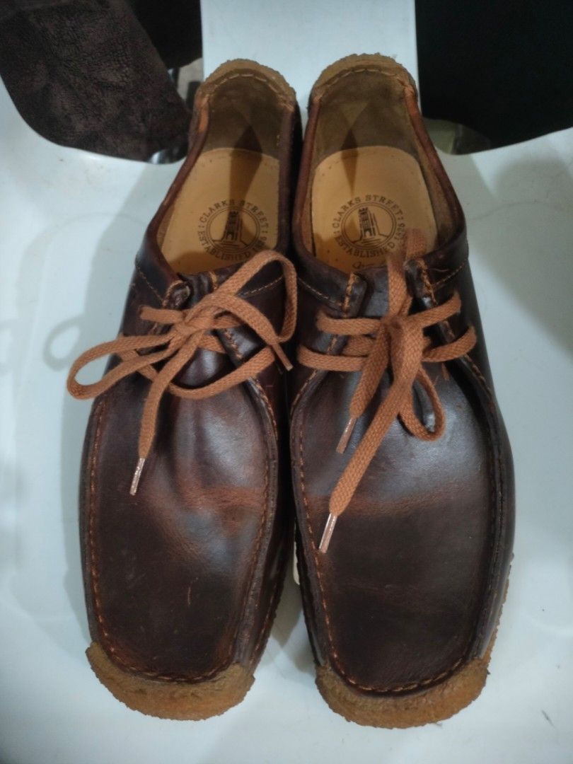 新品 OLD Clarks Wallabees Natalie モカシン レザー｜靴