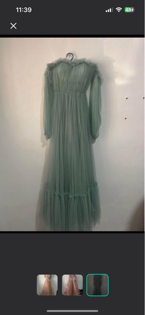 Dress take all for 4k (Category: Evening dresses & gowns) located in Imus. Submitted by aaa1111__ (Listing ID 1342173592, Image 3). Description: Everything used once for 18th photoshoot (PM for individual prices) Loc: General trias, Cavite Mop: bdo/gcash Mod: lalamove/sdd •Preferably for petite girlies •25-27 waistline •sakto for 4’11 - 5’0 .