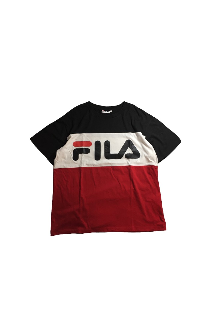 FILA Tricolor Men s Fashion Tops Sets Tshirts Polo Shirts on Carousell