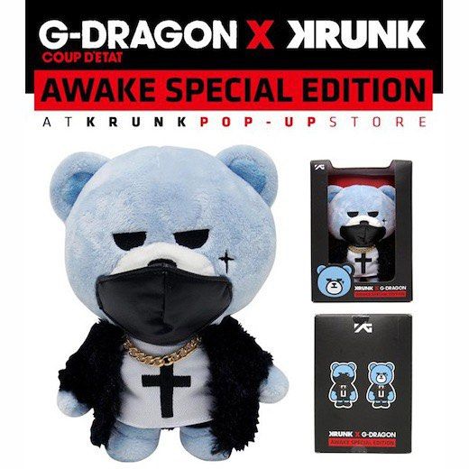アイドル KRUNK X G-DRAGON AWAKE SPECIAL EDITION G-DRAGON AWAKE SPECIAL EDITION Plush Toy *Available at KRUNK POP