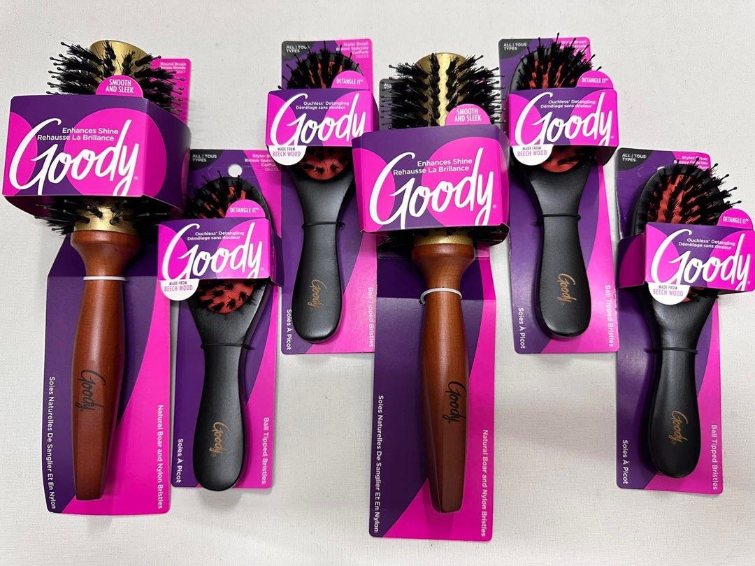 GOODY HAIRBRUSH (Category: Men's Grooming) located in Quezon City. Submitted by shoppingpartners (Listing ID 1342161204, Image 1). Description: STEAL PRICE- GOODY BOAR BRISTLE WITH WOODEN HANDLE PRICE-380 LOCATION-FAIRVIEW LALAMOVE READY Benefits of using Boar Bristle Brush 1. Moisturizing: Boar bristles distribute sebum, the oil produced by your scalp. 2. Stimulating hair growth 3. Exfoliating: Boar bristles can remove dust, dead skin cells, and