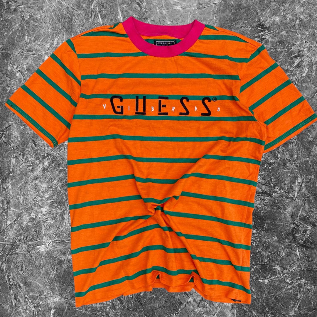 Guess striped shirt price deals