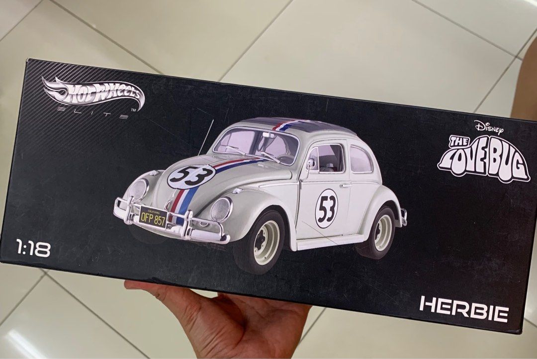 Hotwheels Elite Herbie 1 18 scale Hobbies Toys Toys Games on Carousell
