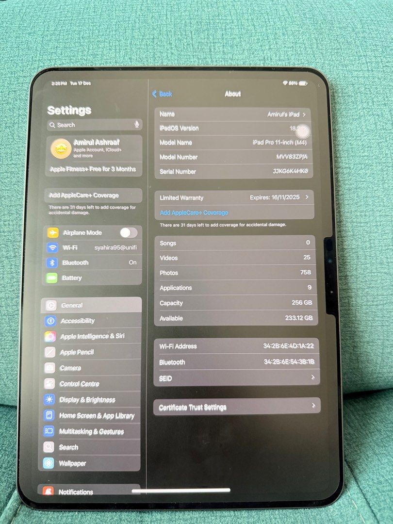 iPad Pro (M4) 11" WiFi (2024) Space Black 256GB, Mobile Phones
