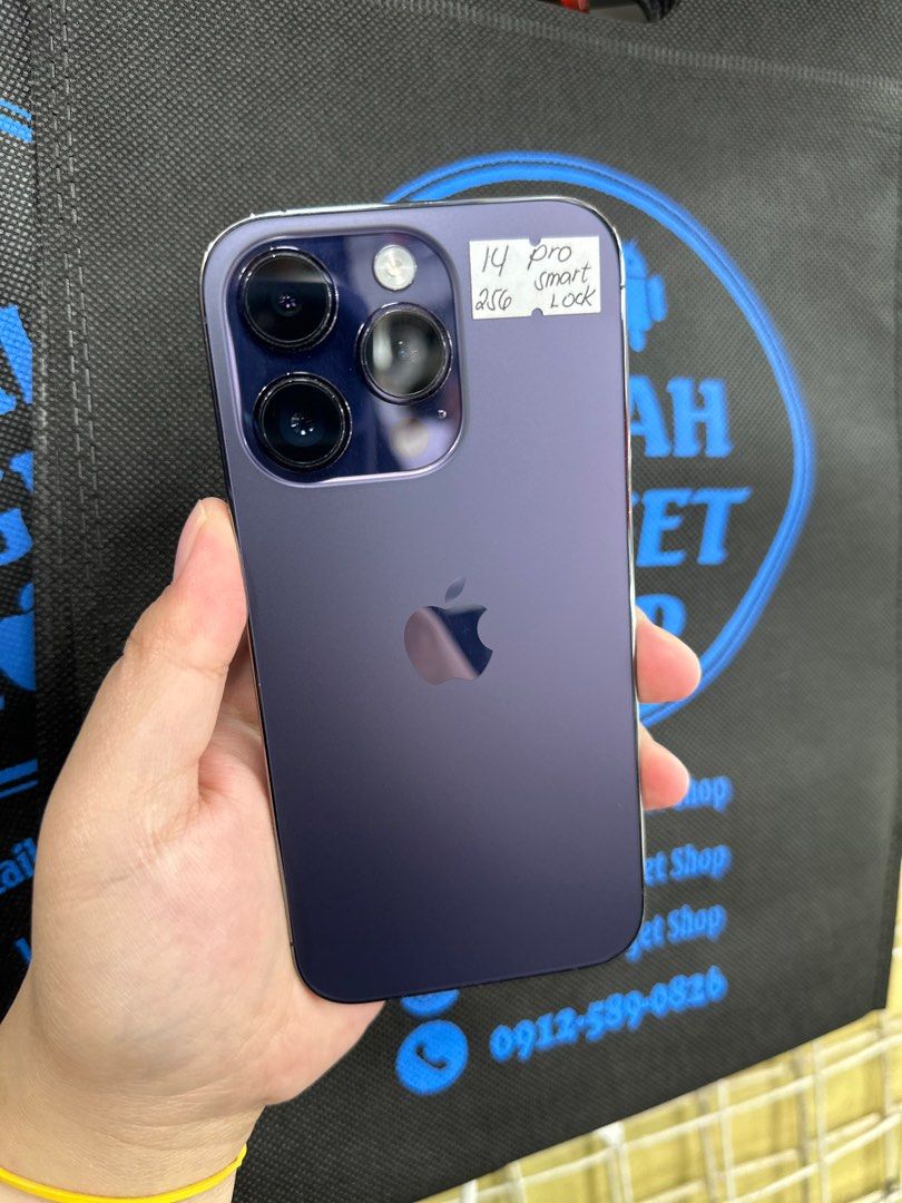 iphone 14pro 256gb smartlock (Category: iPhone 14 Series) located in San Juan City. Submitted by jalailahmamosaca (Listing ID 1342219303, Image 2). Description: iphone 14pro 255gb smartlock 88 batteryhealth no issue .