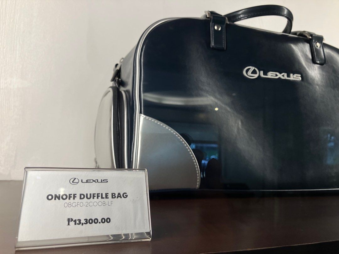 Honma Lexus Locker bag OnOff Japan (Category: Luxury Bags & Wallets) located in Manila. Submitted by wineandonl57288 (Listing ID 1342245178, Image 1). Description: NEW! OnOff Japan for Lexus Half price 😁 Japanese quality Deep Blue Locker bag with sling Quality Long zipper With sling strap Separate shoe compartment Waterproof and dirt resistant PUV .