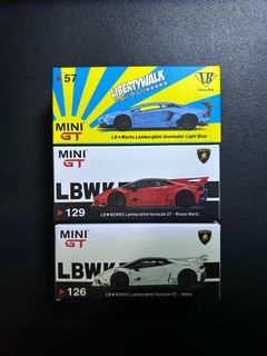 MiniGT Nissan GTR R35 LBWK and Lamborghini Huracan STO Lot, Hobbies ...