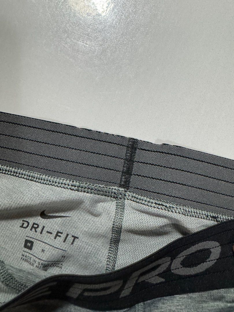 Nike Pro Classic Compression Shorts (Category: Activewear) located in Davao. Submitted by walterwhite001 (Listing ID 1342263078, Image 3). Description: Size M on tag Issues: (please refer to photos) - Crack on Nike print - Minor flaws sa garter ng back part For running and gym use Slightly negotiable Sf to be shouldered by buyer..